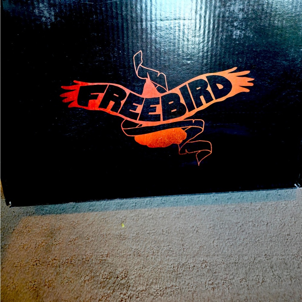 Freebird Vibrant Black and Orange Bird Cage